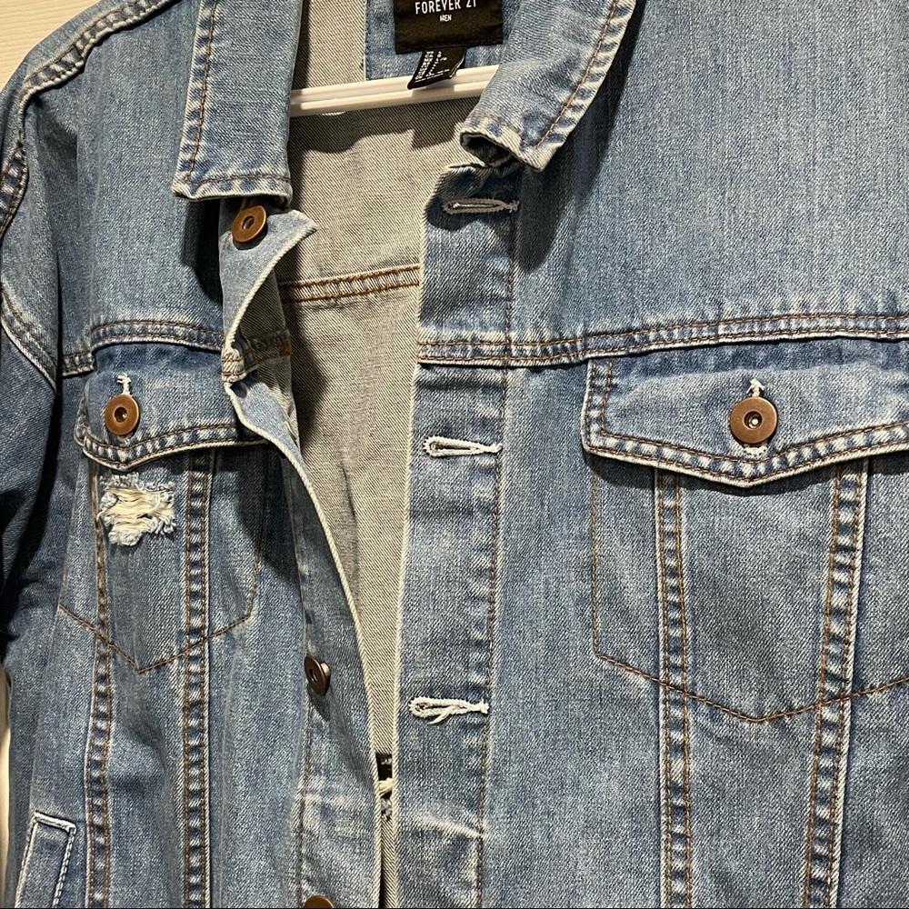Distressed Denim Jacket - Picture 5 of 7